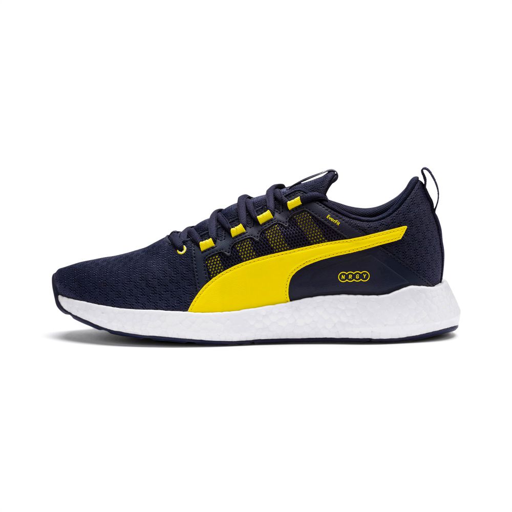 Puma NRGY Neko Turbo Férfi Futócipő - Sötétkék/Fehér/Sárga ( Hungary - TPCRZ2435 )